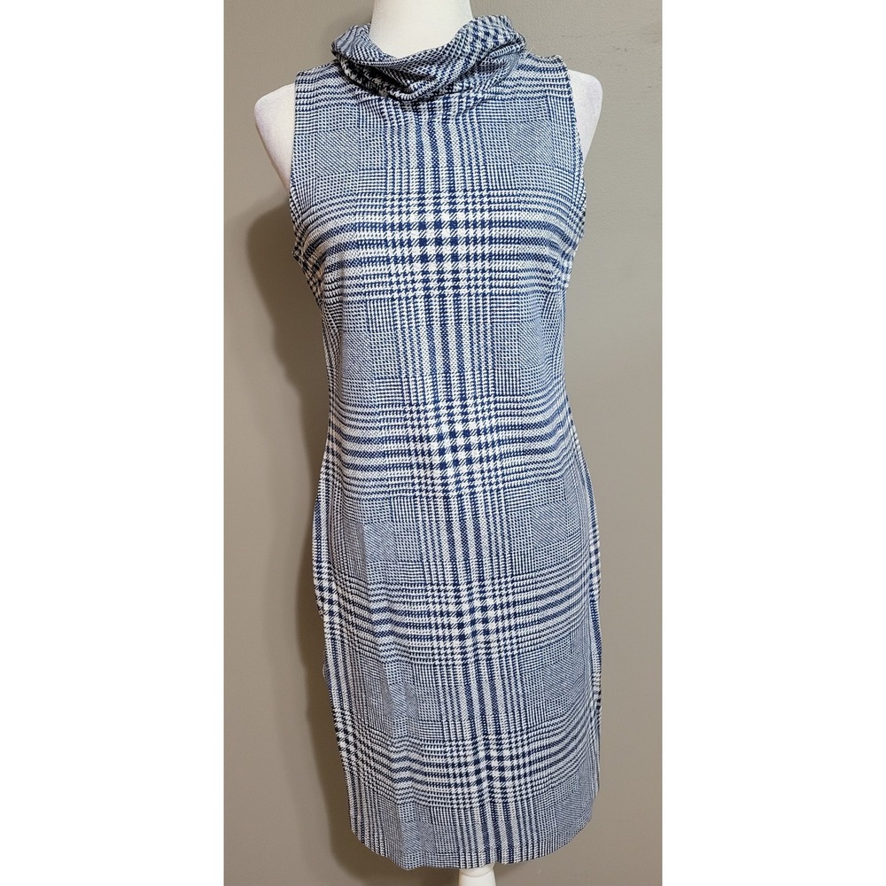 J. McLaughlin Sleeveless Houndstooth Sheath Dress